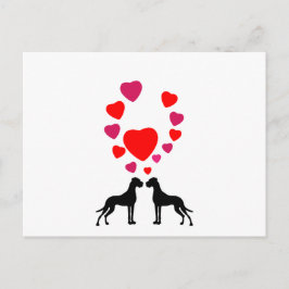 Postal Love Great Dane Couple