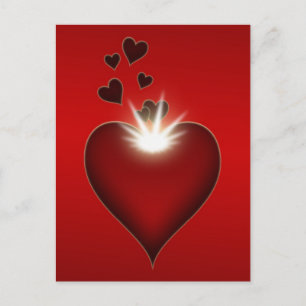 Postal Love heart postcard design