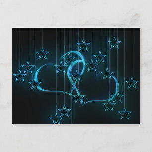 Postal Love Heart Shower Birday Party Destiny Stars