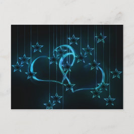 Postal Love Heart Shower Birday Party Destiny Stars