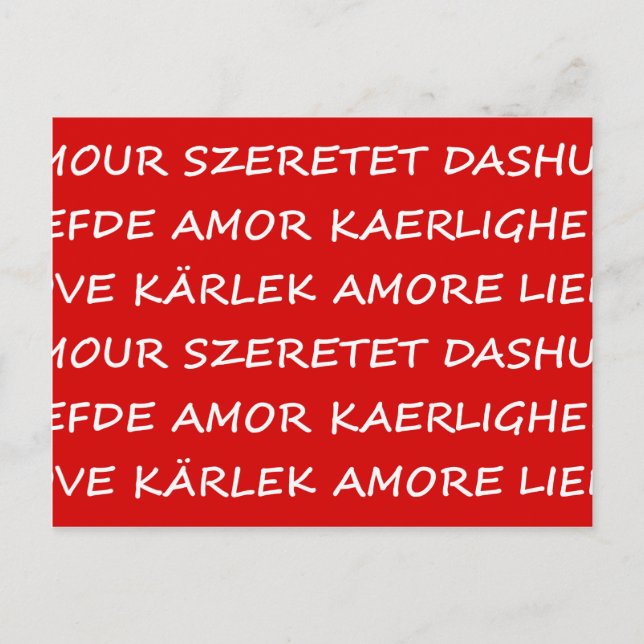 Postal Love International (Anverso)