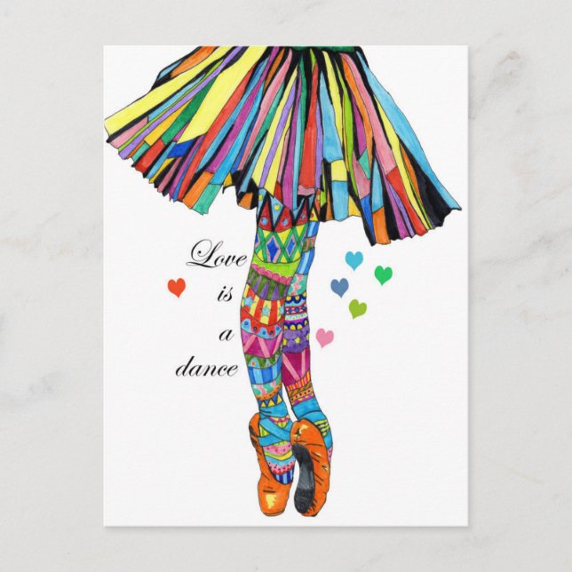 POSTAL LOVE IS A DANCE (Anverso)