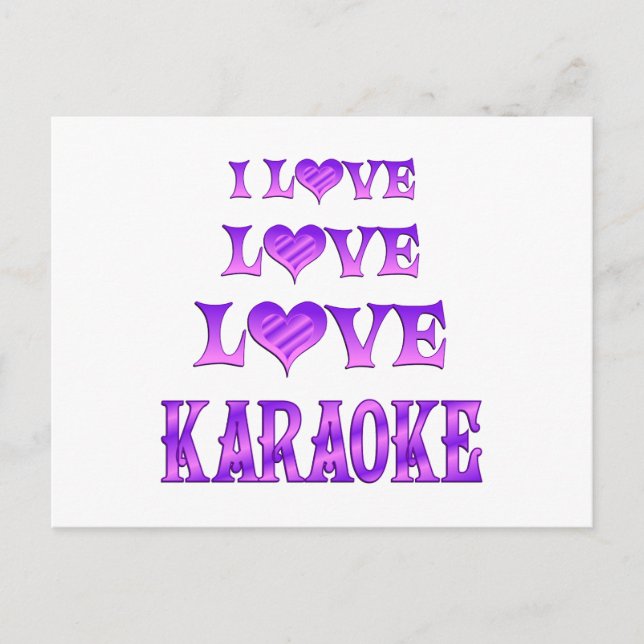 Postal Love Karaoke (Anverso)