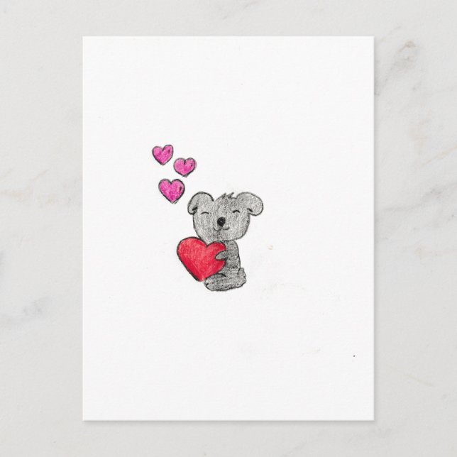 Postal Love Koala Bear (Anverso)