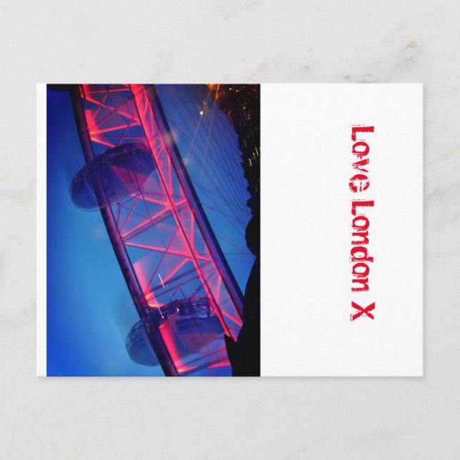 Postal Love London X - The London Eye Ferris Wheels (Anverso)