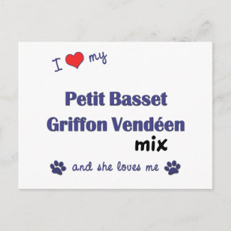 Postal Love My Petit Basset Griffon Vendeen Mix (Mujer)