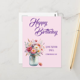 Postal Love Never Fails Christian Birthday Greetings