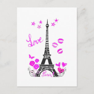 POSTAL LOVE PARIS EIFFEL TOWIMINT