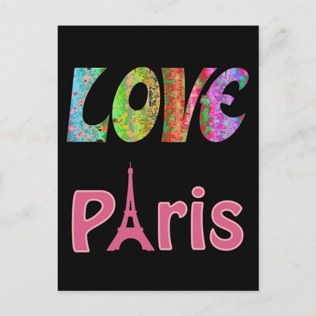 Postal Love Paris Postcard (Anverso)