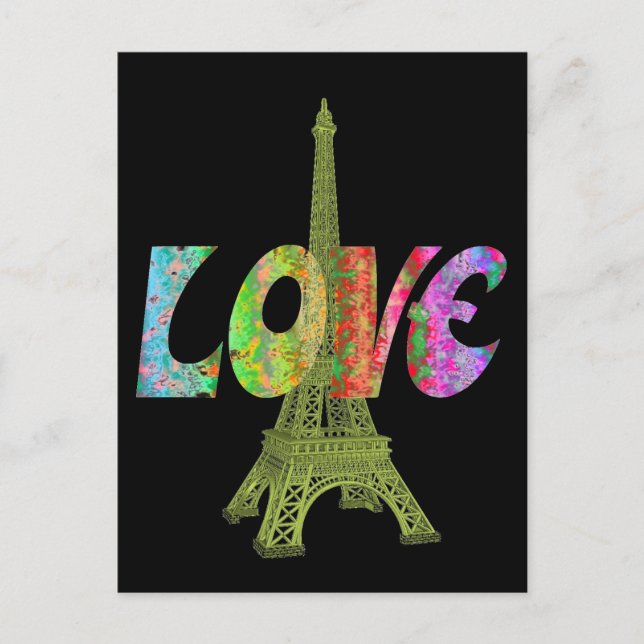 Postal Love Paris Postcard (Anverso)