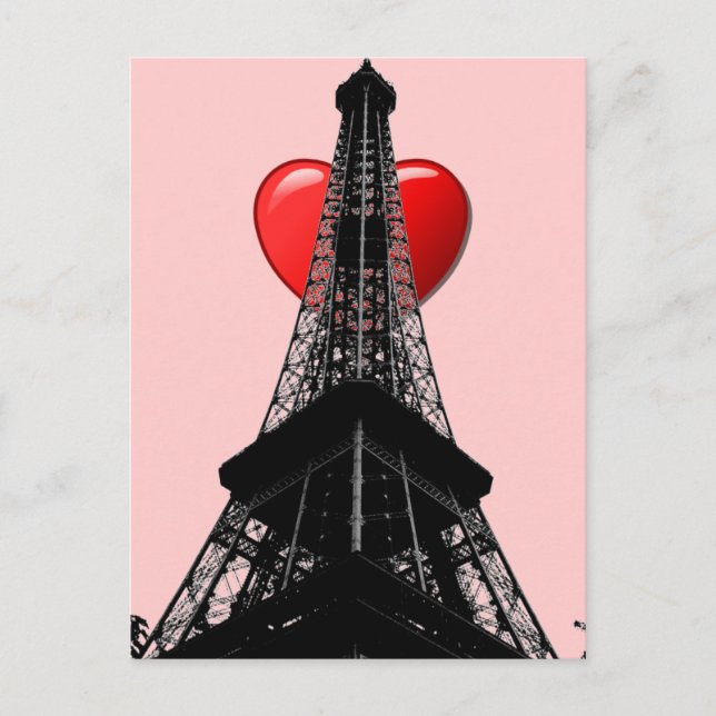 Postal Love Paris Postcard (Anverso)