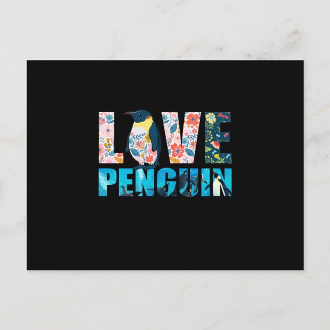 Postal Love Penguin (Anverso)