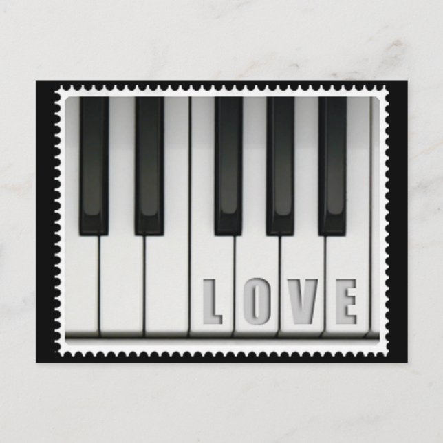 Postal Love Piano (Anverso)