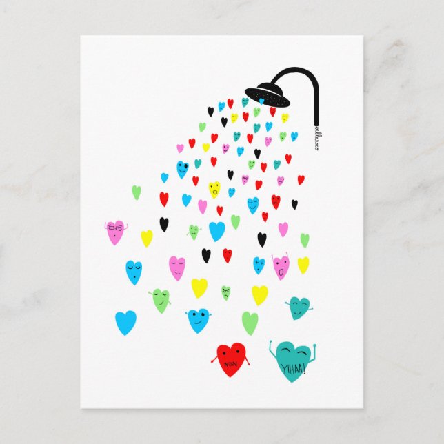 Postal "Love Shower" (Anverso)