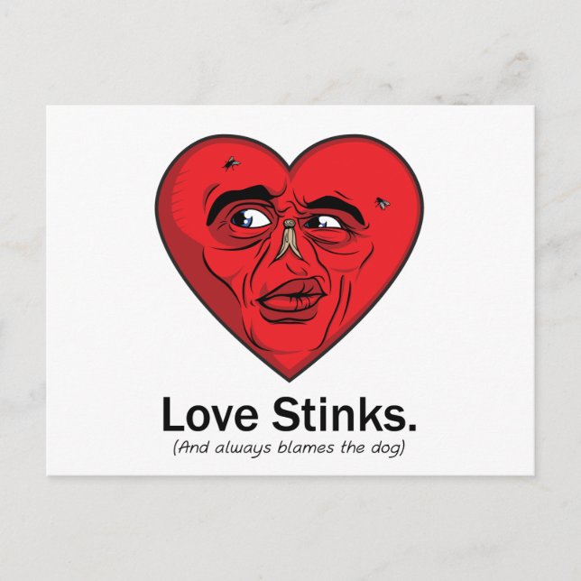 Postal Love Stinks (Anverso)