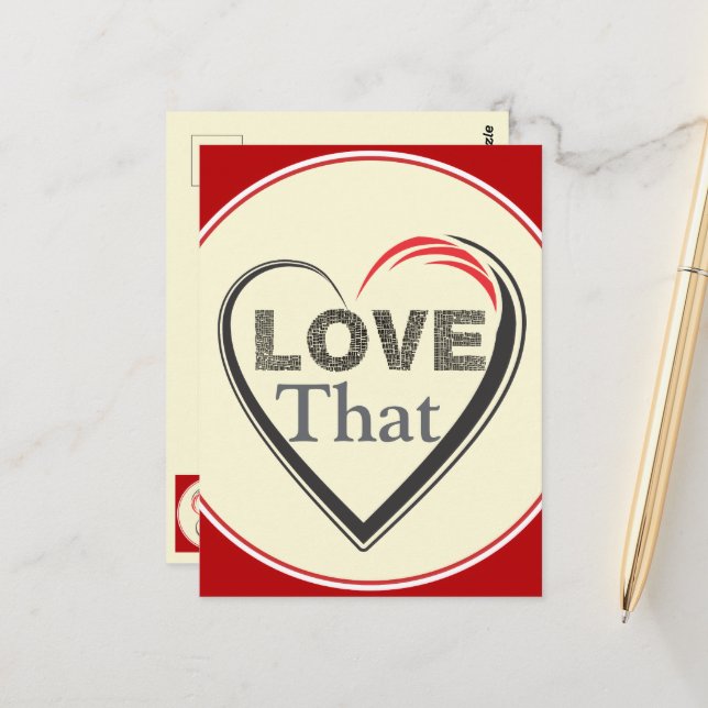 Postal Love That Postcard (Anverso/Reverso In Situ)