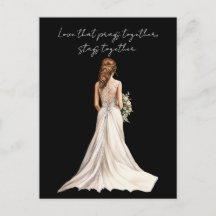 Love that Prays Together Wedding Greeting Card