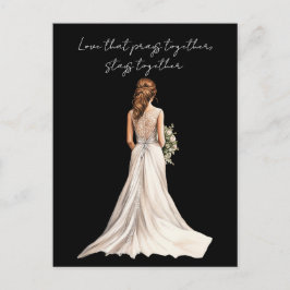 Postal Love that Prays Together Wedding Greeting Card