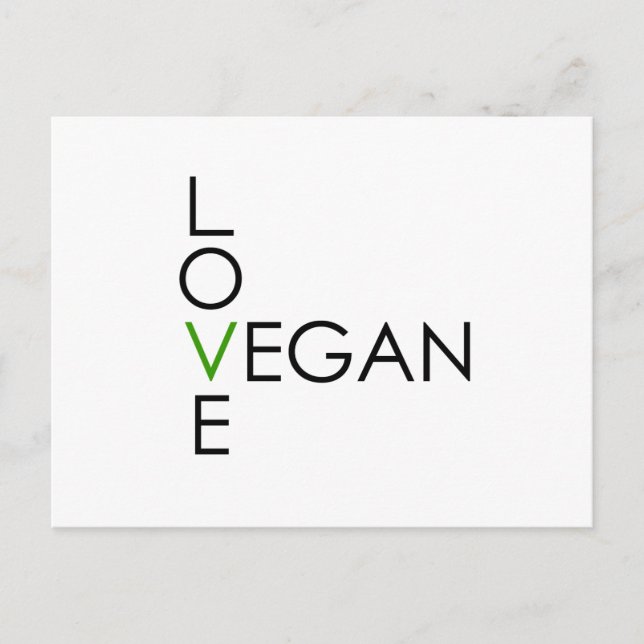 Postal Love Vegan (Anverso)