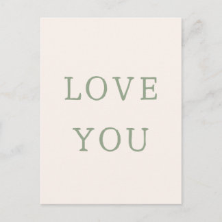 Postal Love You Card.