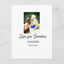 Love you Grandma photo name love message grandkids