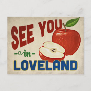 Postal Loveland Colorado Apple - Viajes de época