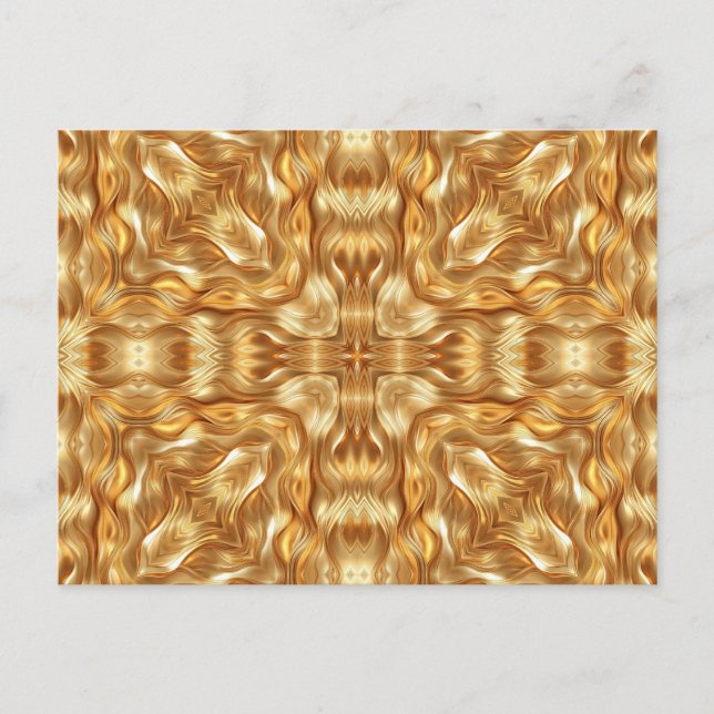 Postal Lovely golden abstract pattern (Anverso)