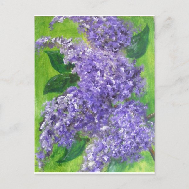 Postal Lovely Lilacs (Anverso)
