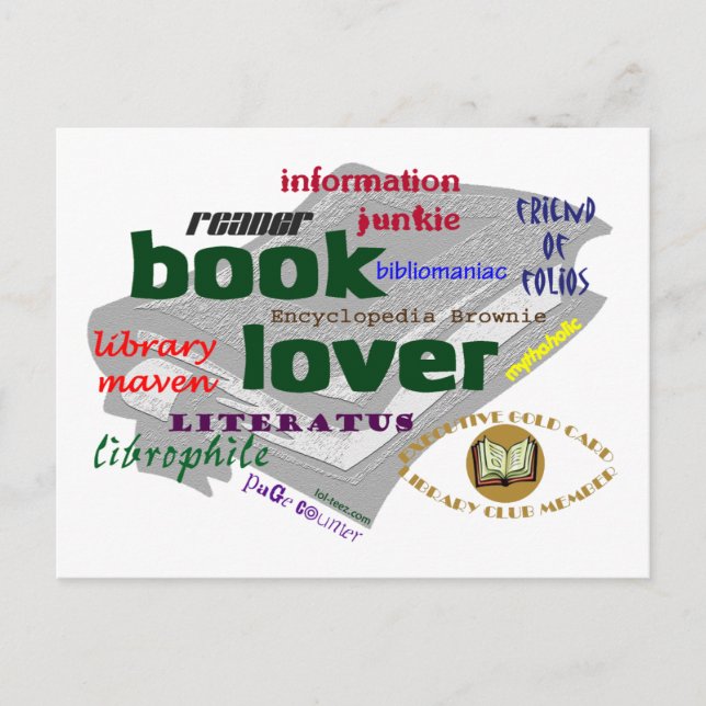 Postal Lover de libros (Anverso)