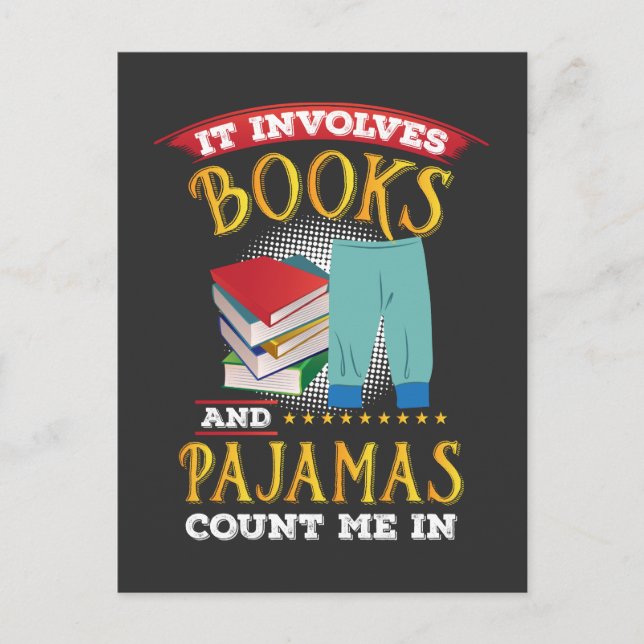 Postal Lover - Libros Y Pajamas (Anverso)
