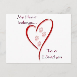 Postal Löwchen Heart Belongs