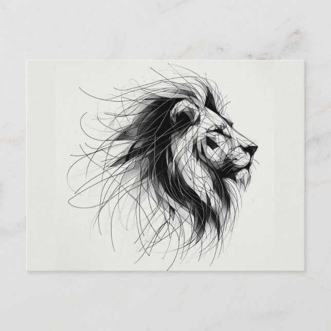 Postal Löwe (Anverso)