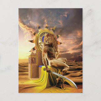 Postal Löwe - Postkarte