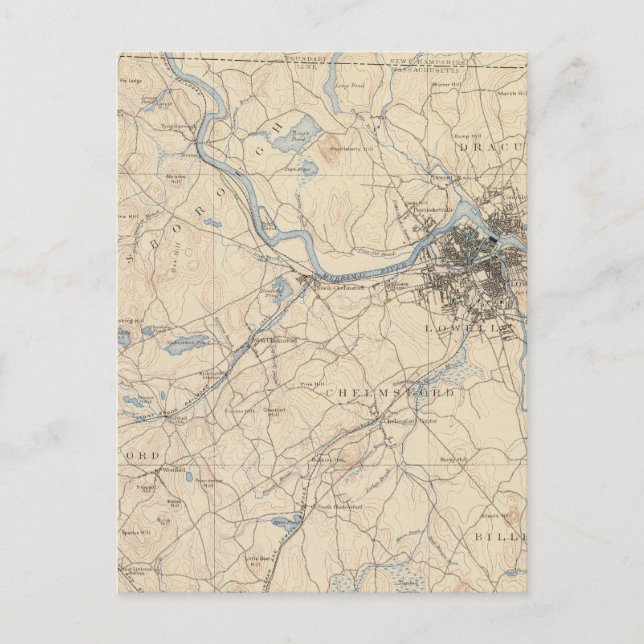 Postal Lowell, Massachusetts (Anverso)