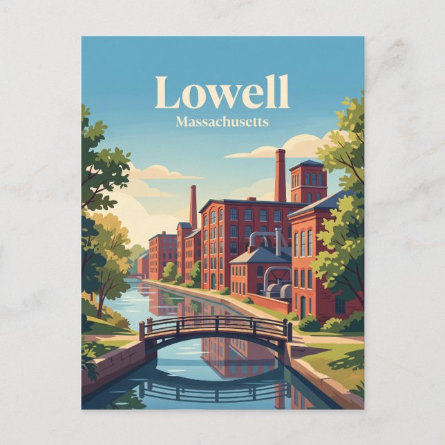 Postal Lowell, Massachusetts (Anverso)