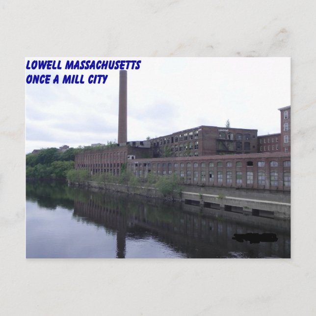 Postal Lowell Massachusetts Mills (Anverso)