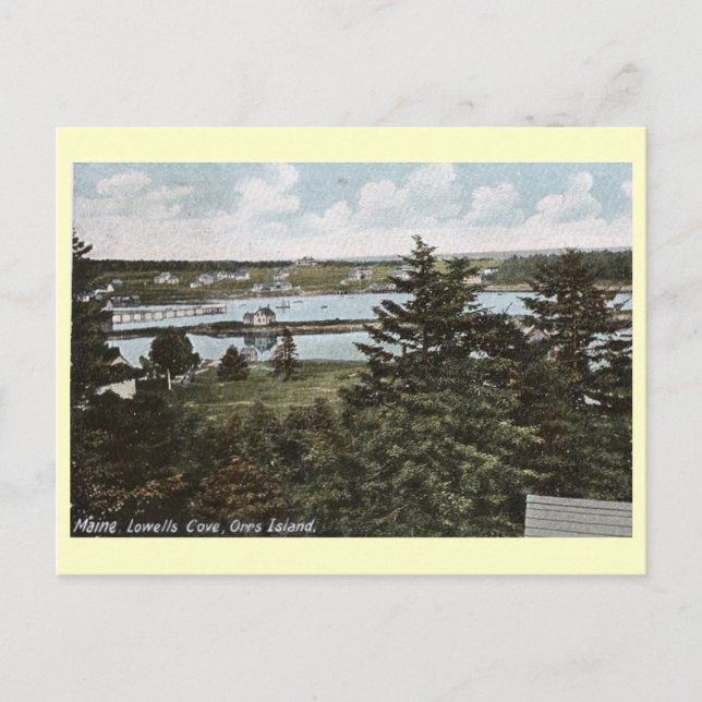 Postal Lowells Cove, Isla Orrs, Maine (Anverso)