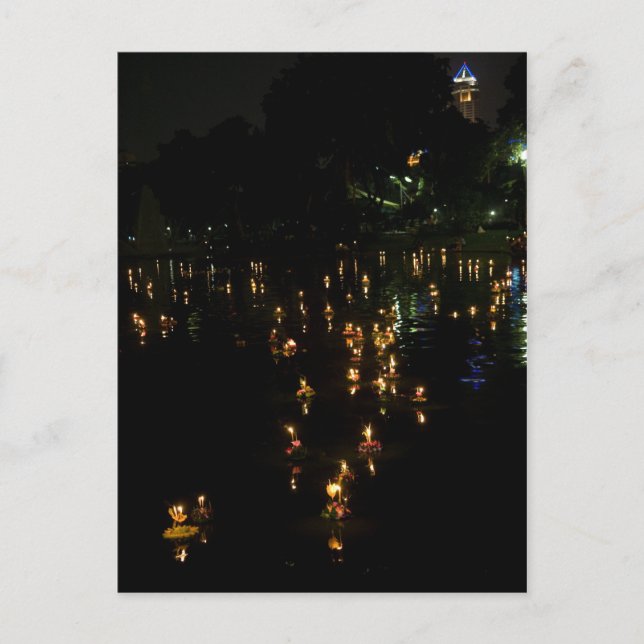 Postal Loy Krathong Parque Lumpini Bangkok (Anverso)
