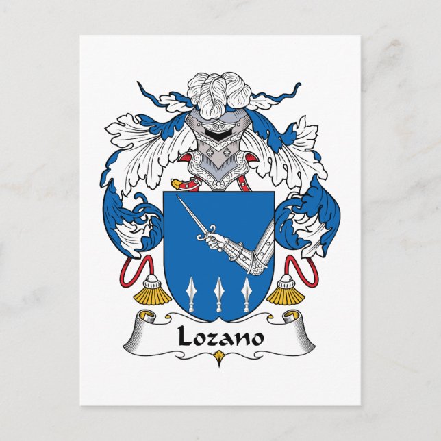 Postal Lozano Family Crest (Anverso)