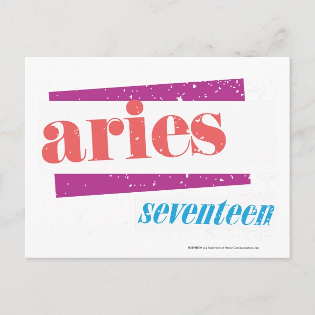 Postal Lt Pink del aries (Anverso)