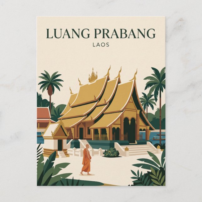 Postal Luang Prabang Laos (Anverso)