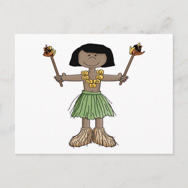 Postal Luau Boy (Anverso)