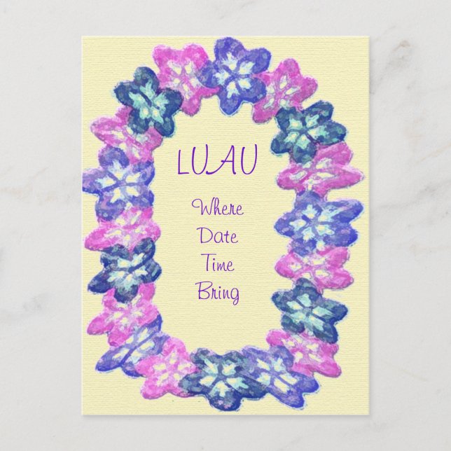 Postal Luau Lei (Anverso)