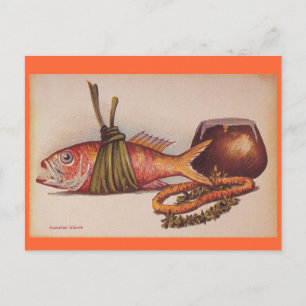 Postal Luau retro hawaiano