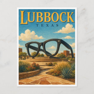 Postal Lubbock Texas Holly Glasses GeoSaga