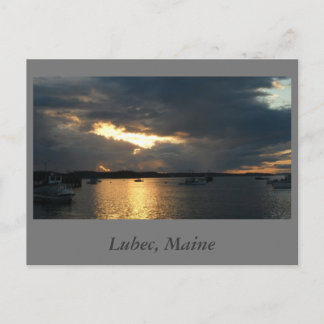 Postal Lubec en Sunset Postcard