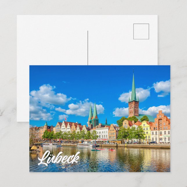 Postal Lubeck, Alemania (Anverso / Reverso)