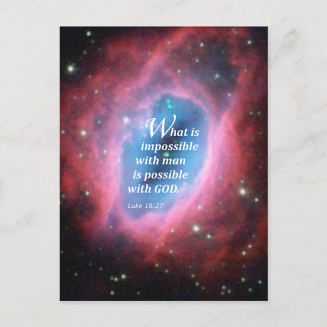 Postal Lucas 18:27 (Anverso)