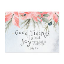 Lucas 2:10 Buenas nuevas de gran alegría, Navidade