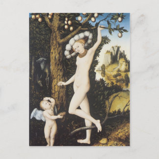 Postal Lucas Cranach el anciano de los años 1530